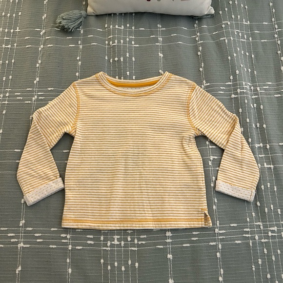 Cat & Jack Yellow Striped Kids Shirt size 3T - Picture 1 of 4
